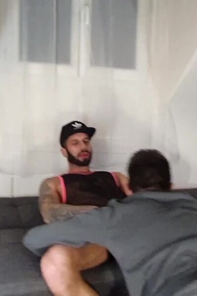 Submissive slut worships huge cock