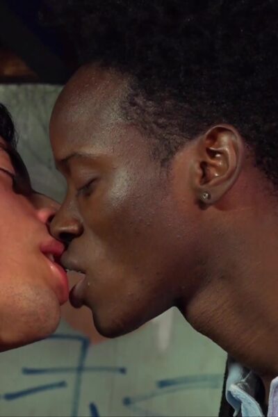 A big black bareback cock for his tight white ass