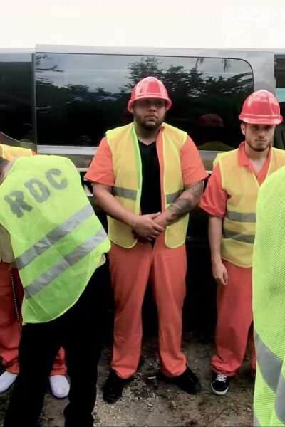 Trash pick-up ass fuck field trip